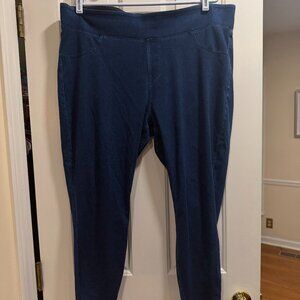 Halara Flex™ High Waisted Pocket Denim Plus Size Casual Leggings EUC Size 2X